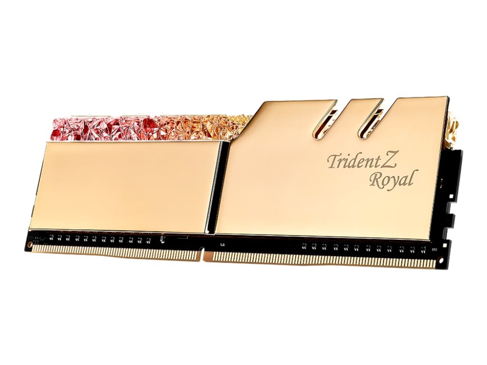 G.Skill Trident Z Royal Series - Ddr4 - Sett - 128 Gb: 8 X 16 Gb - Dimm 288-Pin - 3200 Mhz / Pc4-25600 - Cl16 - 1.35 V - Ikke-Bufret - Ikke-Ecc - Gul