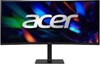 Lcd-Skjerm|Acer|Cz342curvbmiphuzx|34"|Gaming/Curved/21 : 9|Va Panel|3440X1440|21:9|165 Hz|0,5 Ms|Høyttalere|Svivel|Svivel|Justerbar Høyde|Tilt.Umcc01