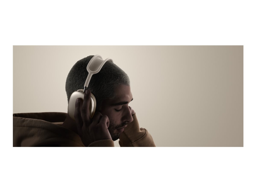 Apple Airpods Max - 2. Generasjon - Hodetelefoner Med Mikrofon - Full Størrelse - Bluetooth - Trådløs - Aktiv Støydemping - Stjernelys