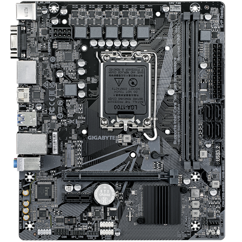 Gigabyte H610M S2H V3 DDR4 Hovedkort (Uten WIFI)
