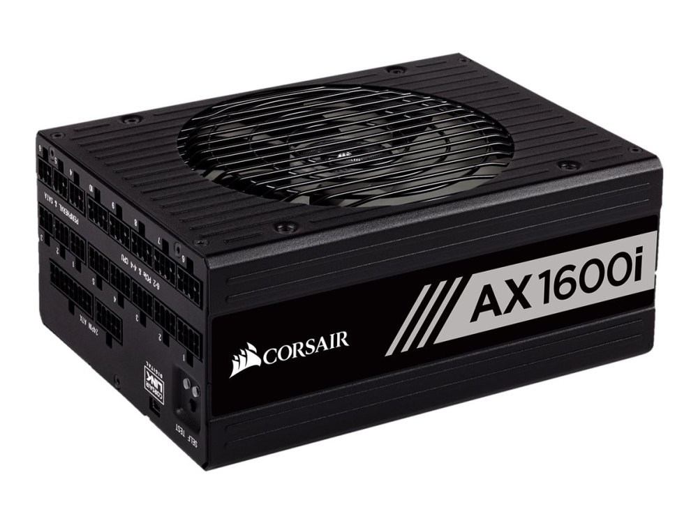 Corsair Ax1600i - Strømforsyning (Intern) - Atx12v 2.4/ Eps12v 2.92 - 80 Plus Titanium - Ac 100-240 V - 1600 Watt - Europa