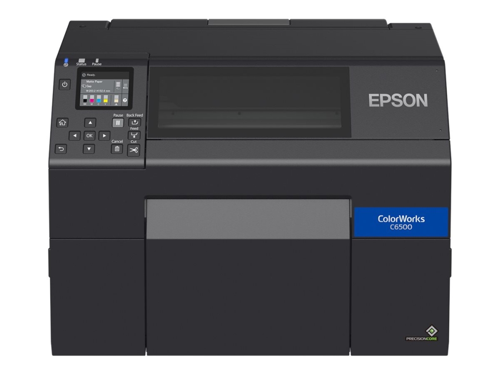 Epson Colorworks Cw-C6500ae - Etikettskriver - Farge - Ink-Jet - Rull (21,59 Cm) - 1200 X 1200 Dpi - Inntil 85 Mm/Sek (Mono) / Inntil 85 Mm/Sek (Farg