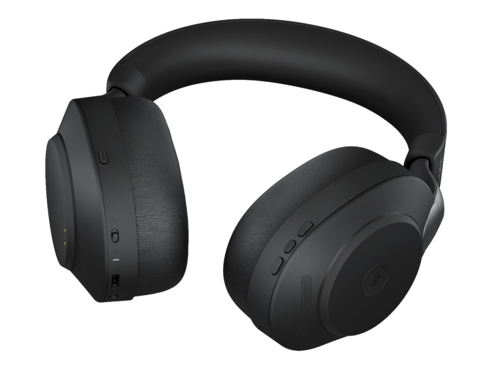 Jabra Evolve2 85 Ms Stereo - Hodesett - Full Størrelse - Bluetooth - Trådløs, Kablet - Aktiv Støydemping - 3,5 Mm Jakk - Lydisolerende - Svart - Cert