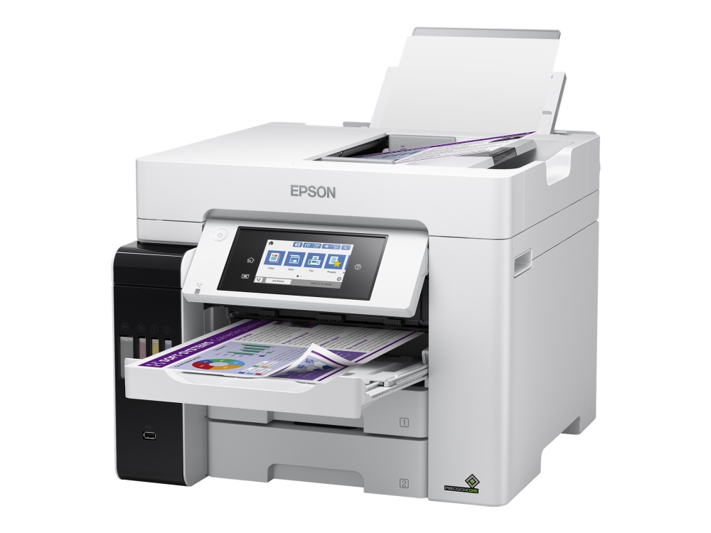 Epson Ecotank Et-5880 - Multifunksjonsskriver - Farge - Ink-Jet - A4 (210 X 297 Mm) (Original) - A4 (Medie) - Opp Til 25 Spm (Trykking) - 550 Ark - 3