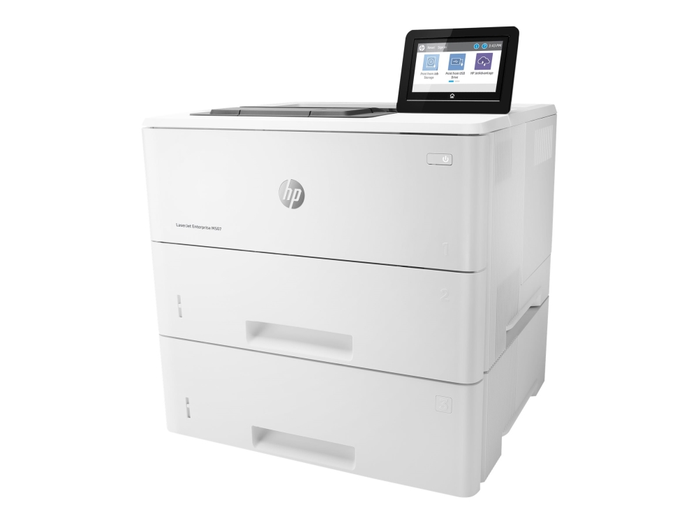 Hp Laserjet Enterprise M507x - Skriver - S/H - Dupleks - Laser - A4/Legal - 1200 X 1200 Dpi - Inntil 43 Spm - Kapasitet: 1200 Ark - Usb 2.0, Gigabit