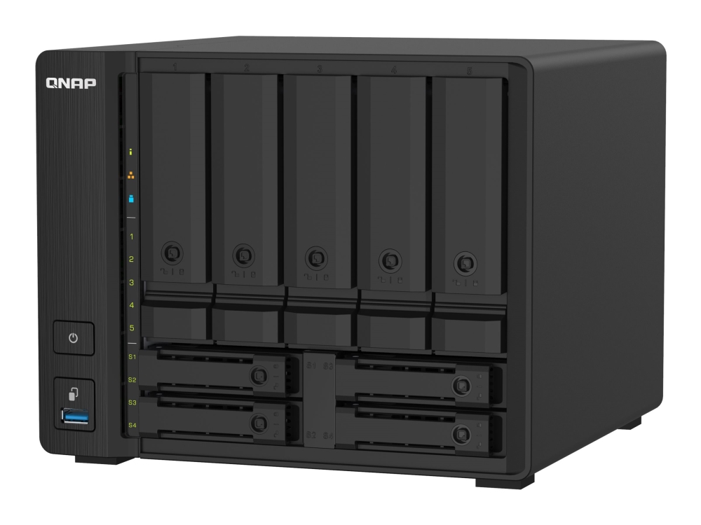 Qnap Ts-932Px - Nas-Server - 9 Brønner - Sata 6Gb/S - Raid Raid 0, 1, 5, 6, 10, 50, Jbod, 5 Hot Spare, 6 Hot Spare, 60, 50 Hot Spare, 10 Hot Spare, 6