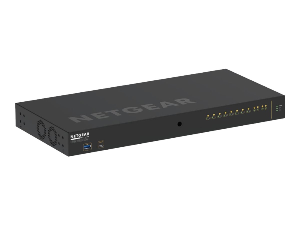 Netgear Av Line M4250-10G2f-Poe+ - Switch - L3 - Styrt - 10 X 10/100/1000 (8 Poe+) + 2 X Gigabit Sfp - Side Til Side-Luftflyt - Rackmonterbar - Poe+