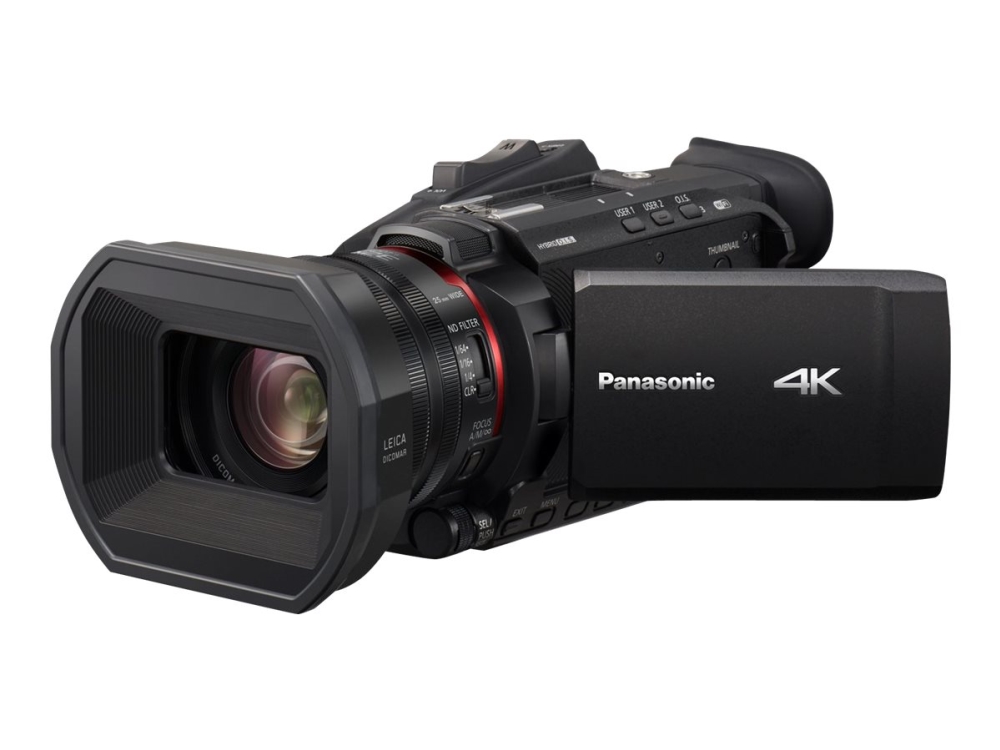 Panasonic Hc-X1500 - Videoopptaker - 4K / 60 Fps - 24Optisk X-Zoom - Leica - Flashkort - Wi-Fi - Svart