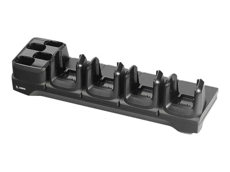 Zebra Sharecradle 4Slot Ethernet - Håndholdt Ladeholder - Utgangskontakter: 8 - For Zebra Mc3300, Mc3300ax, Mc3300-G, Mc3300x, Mc3330r, Mc3330xr, Mc3