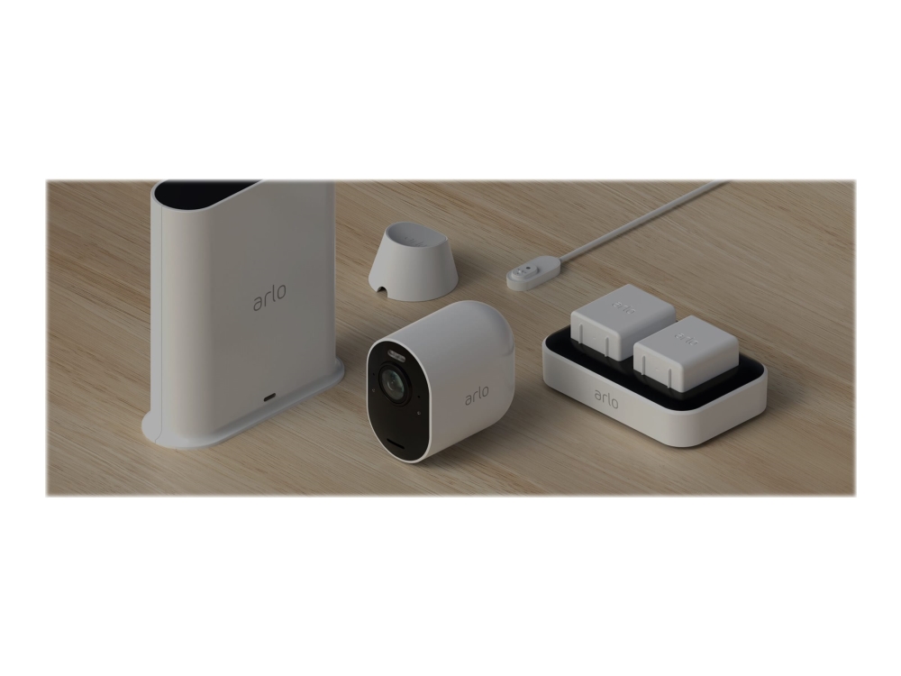 Arlo Ultra 2 Security System - Portinngang + Kamera(Er) - Trådløs (802.11B, 802.11G, 802.11N, 802.11Ac, Bluetooth 4.2 Le) - 2 Kamera(Er) - Hvit