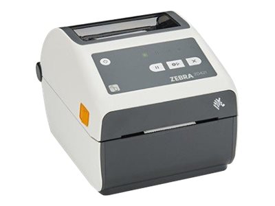 Zebra Zd421d-Hc - Etikettskriver - Direktetermisk - Rull (10,8 Cm) - 203 Dpi - Inntil 152 Mm/Sek - Usb 2.0, Lan, Usb-Vert - Hvit
