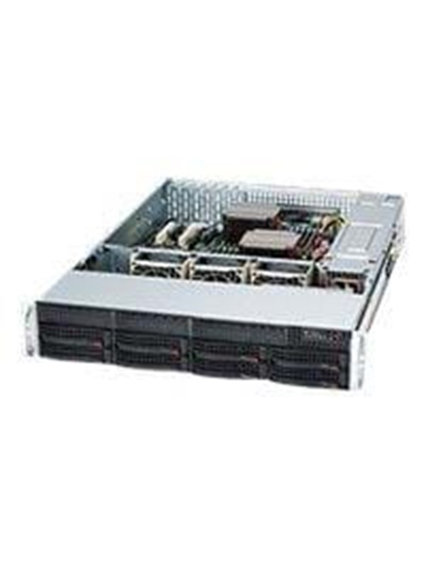 Supermicro SC825 TQC-R1K03LPB - Kabinett - Server (Rack) - Svart