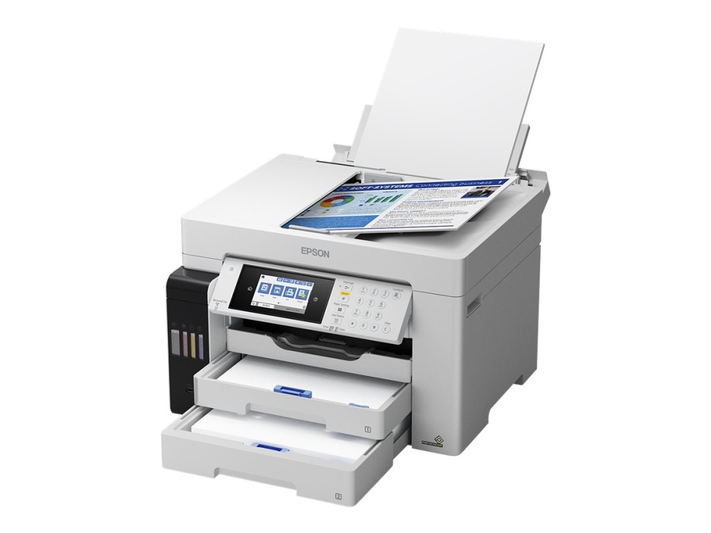 Epson Ecotank Pro Et-16680 - Multifunksjonsskriver - Farge - Ink-Jet - A3 (Medie) - Opp Til 25 Spm (Trykking) - 550 Ark - 33.6 Kbps - Usb 2.0, Lan, W