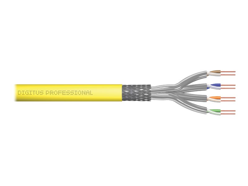 Digitus Professionel - 500m SFTP Cat 8.2 Kabel, Gul