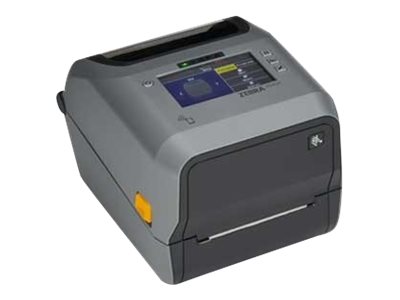 Zebra Zd621t - Etikettskriver - Termotransfer - Rull (11,8 Cm) - 203 Dpi - Inntil 203 Mm/Sek - Usb 2.0, Lan, Seriell, Usb-Vert - Kutter - Grå