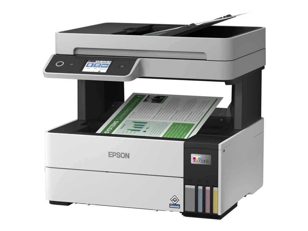 Epson Ecotank L6460 - Multifunksjonsskriver - Farge - Ink-Jet - Påfyllbar - A4 (210 X 297 Mm) (Original) - A4/Legal (Medie) - Opp Til 17 Spm (Trykkin