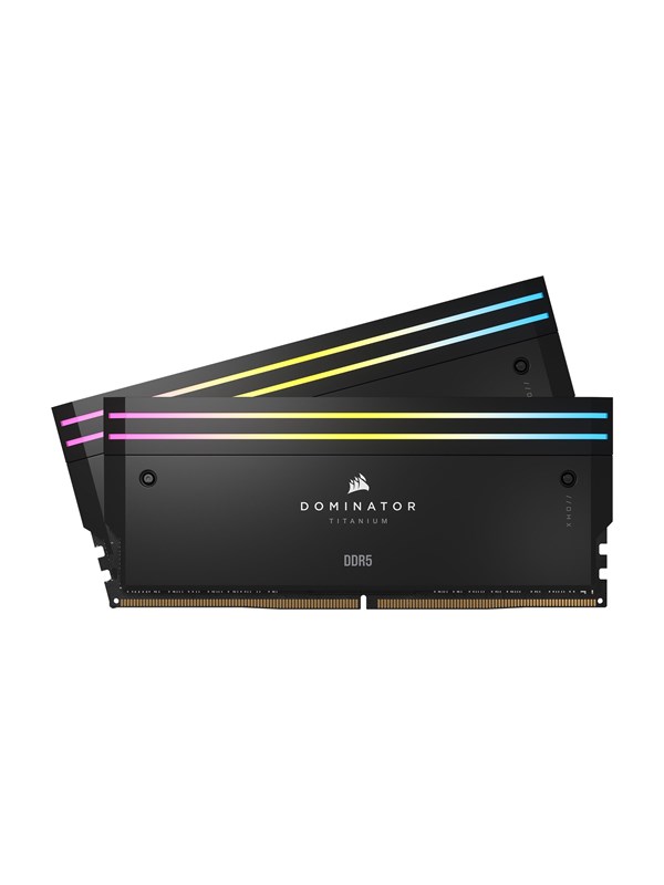 Corsair Dominator Titanium DDR5-6600 - 96GB - CL32 - Dual Channel (2 pcs) - Intel XMP - Svart med RGB