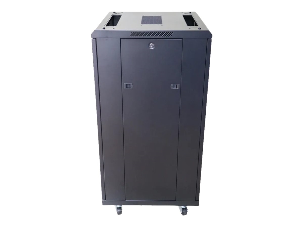 Extralink - Rack Skap - 600X800 Mm - Står På Gulv - Svart - 22U - 19"