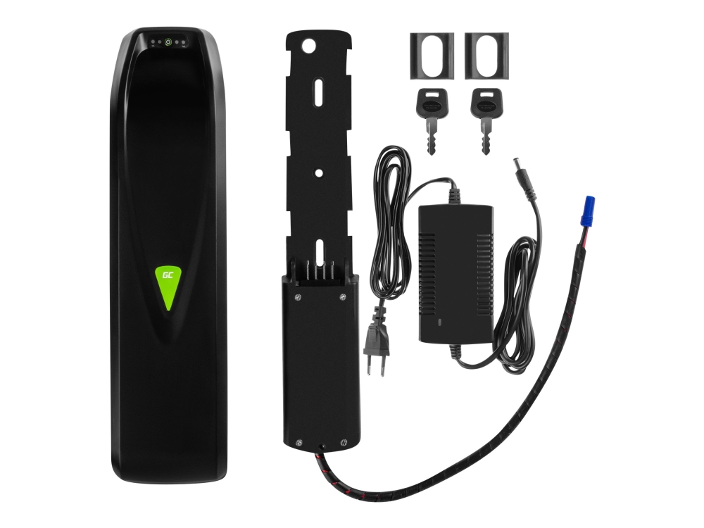 Green Cell Powermove - Batteri - 36 V, Nedrør + Ac-Strømadapter - Li-Ion - 14.5 Ah - 522 Wh (Ec5)