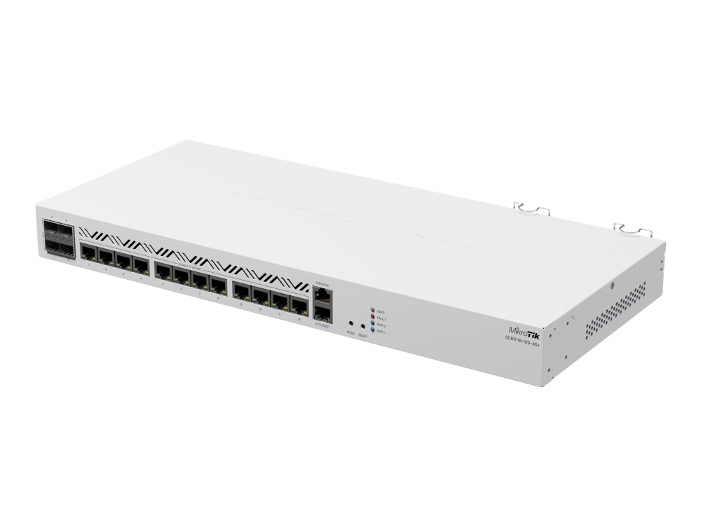 Mikrotik Cloud Core Router Ccr2116-12G-4S+ - Ruter 10Gbe - Rackmonterbar