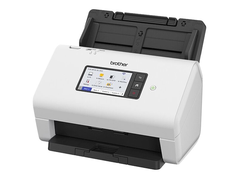 Brother Ads-4900W - Dokumentskanner - Dobbel Cis - Dupleks - A4 - 600 Dpi X 600 Dpi - Inntil 60 Spm (Mono) / Inntil 60 Spm (Farge) - Adf (100 Ark) -