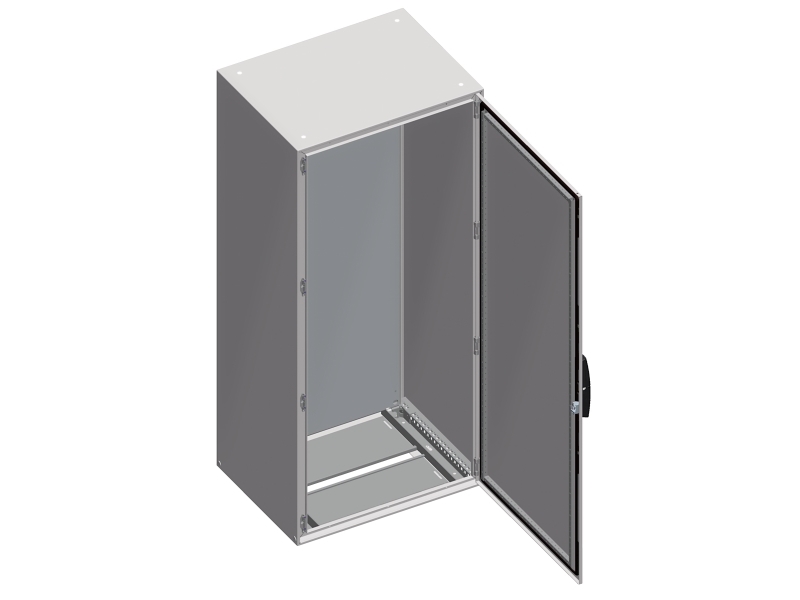 Schneider Elektrisk Gulvskap 1600X600x300 Med Monteringsplate