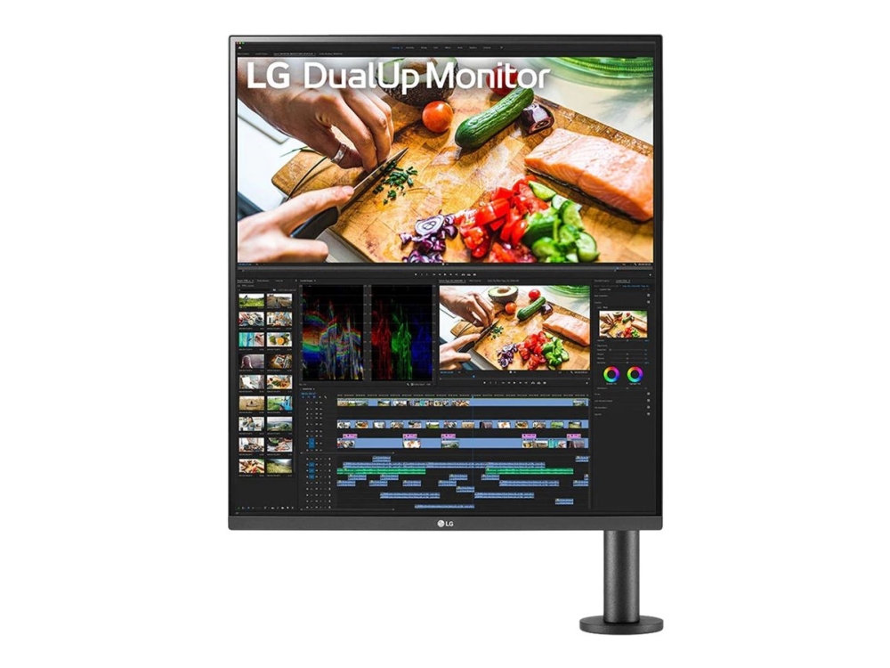 Lg Dualup Ergo 28Mq780-B - Led-Skjerm - 28" (27.6" Synlig) - 2560 X 2880 Sdqhd @ 60 Hz - Nano Ips - 300 Cd/M² - 1000:1 - Hdr10 - 5 Ms - 2Xhdmi, Displ