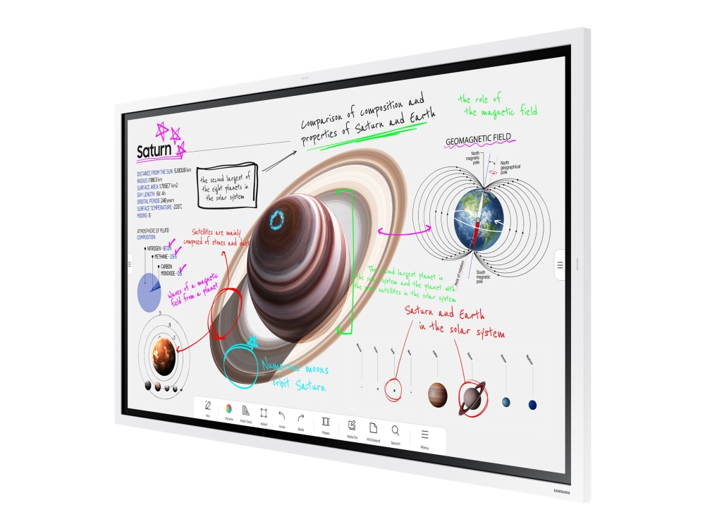 Samsung Flip Pro Wm55b - 55" Diagonalklasse Wmb Series Led-Bakgrunnsbelyst Lcd-Skjerm - Utdanning / Næringsliv - Med Pekeskjerm (Multiberørings) - Ti