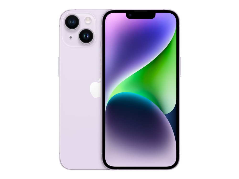 Apple Iphone 14 - 5G Smartphone - Dobbelt-Sim / Internminne 128 Gb - Oled-Display - 6.1" - 2532 X 1170 Piksler - 2X Bakkameraer 12 Mp, 12 Mp - Front