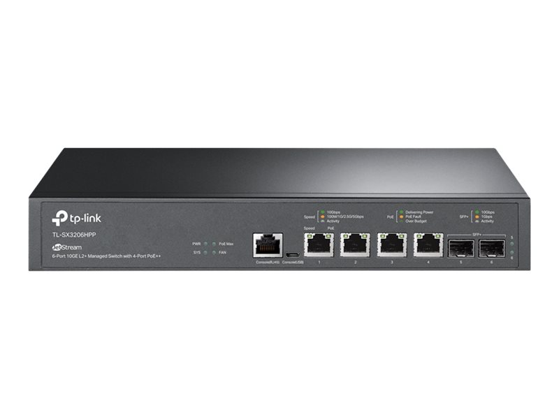 Tp-Link Jetstream Tl-Sx3206hpp V1 - Switch - L2+ - Styrt - Stasjonær, Rackmonterbar - Poe++ (200 W)