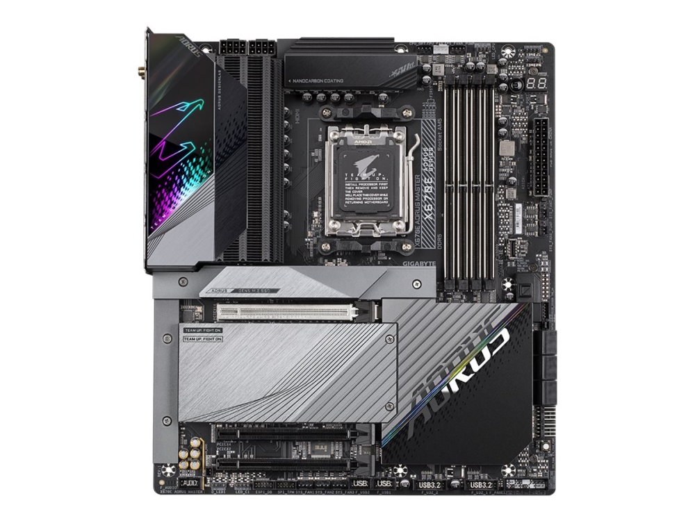 Gigabyte X670e Aorus Master - 1.0 - Hovedkort - Utvidet Atx (E-Atx) - Socket Am5 - Amd X670e Chipset - Usb-C 3.2 Gen2, Usb-C Gen 2X2, Usb 3.2 Gen 1,