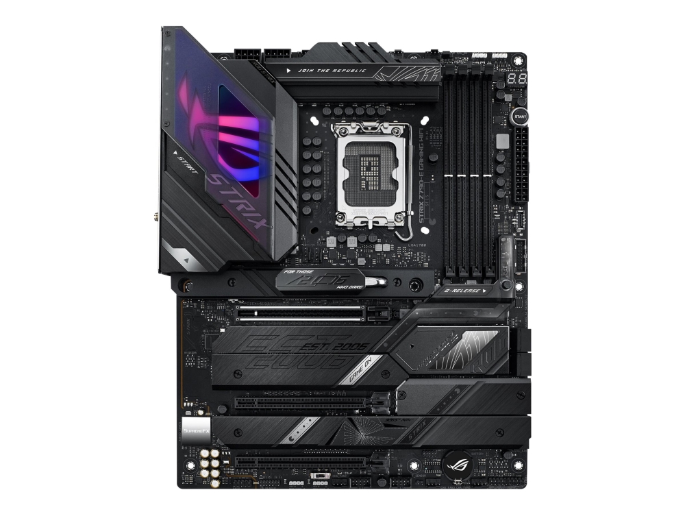Asus Rog Strix Z790-E Gaming Wifi - Hovedkort - Atx - Lga1700-Sokkel - Z790 Chipset - Usb-C 3.2 Gen 2X2, Usb-C 3.2 Gen2, Usb 3.2 Gen 1, Usb 3.2 Gen 2