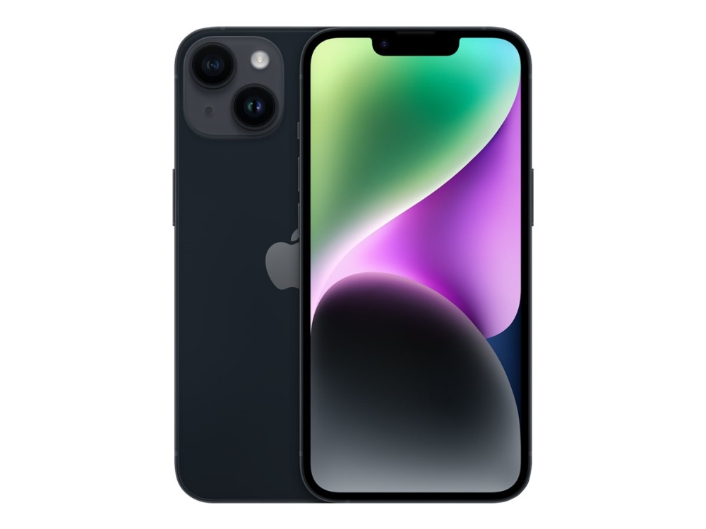 Apple Iphone 14 - 5G Smartphone - Dobbelt-Sim / Internminne 128 Gb - Oled-Display - 6.1" - 2532 X 1170 Piksler - 2X Bakkameraer 12 Mp, 12 Mp - Front