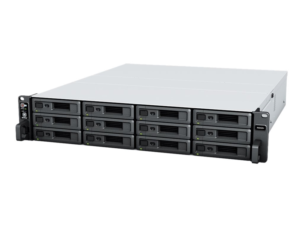 Synology Rackstation Rs2423+ - Nas-Server - 12 Brønner - Kan Monteres I Rack - Sata 6Gb/S - Raid Jbod, Raid 0, 1, 5, 6, 10 - Ram 8 Gb - Gigabit Ether