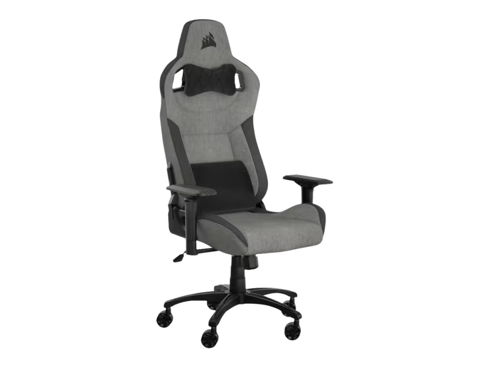 Corsair T3 Rush - Spillestol - Armlener - T-Formet - Tipping - Stoff - Trekullgrå
