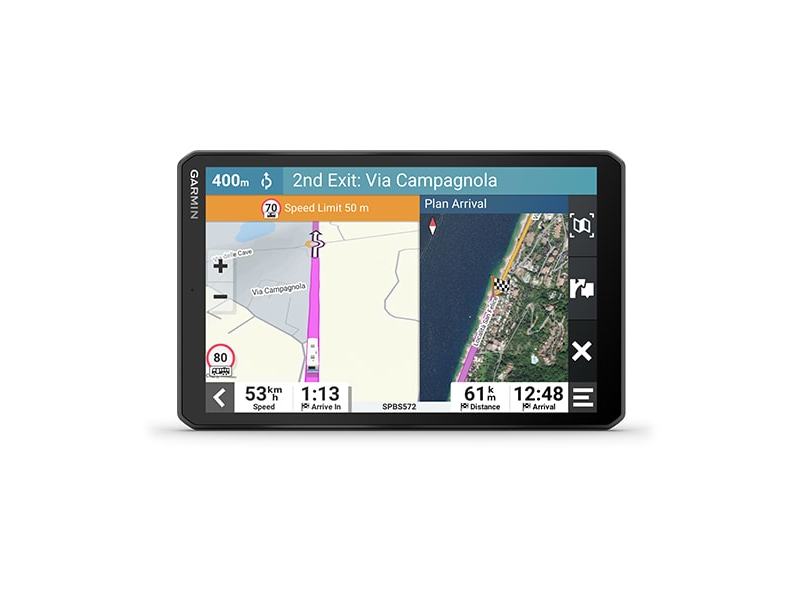 Garmin Camper 895 - Bredskjerm