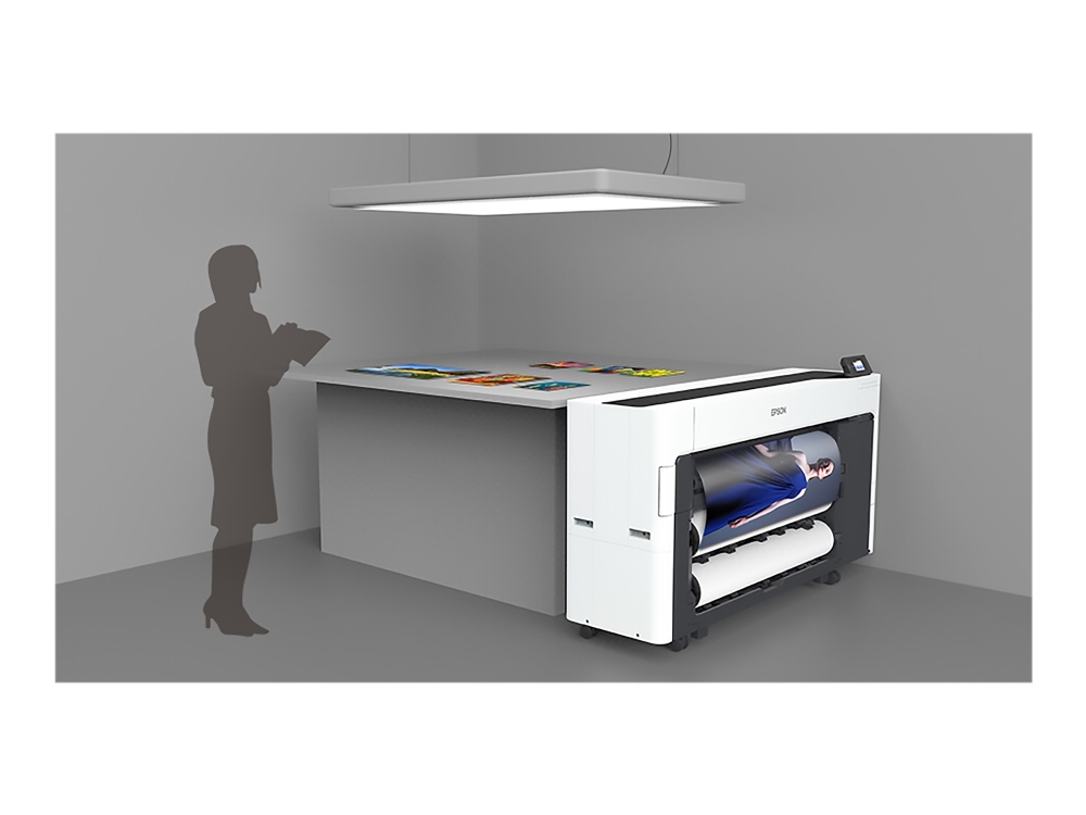 Epson Surecolor Sc-T3700d - 24" Storformatsskriver - Farge - Ink-Jet - Rull (61 Cm) - 2400 X 1200 Dpi - Inntil 130 Kvm/Time (Mono) / Inntil 130 Kvm/T