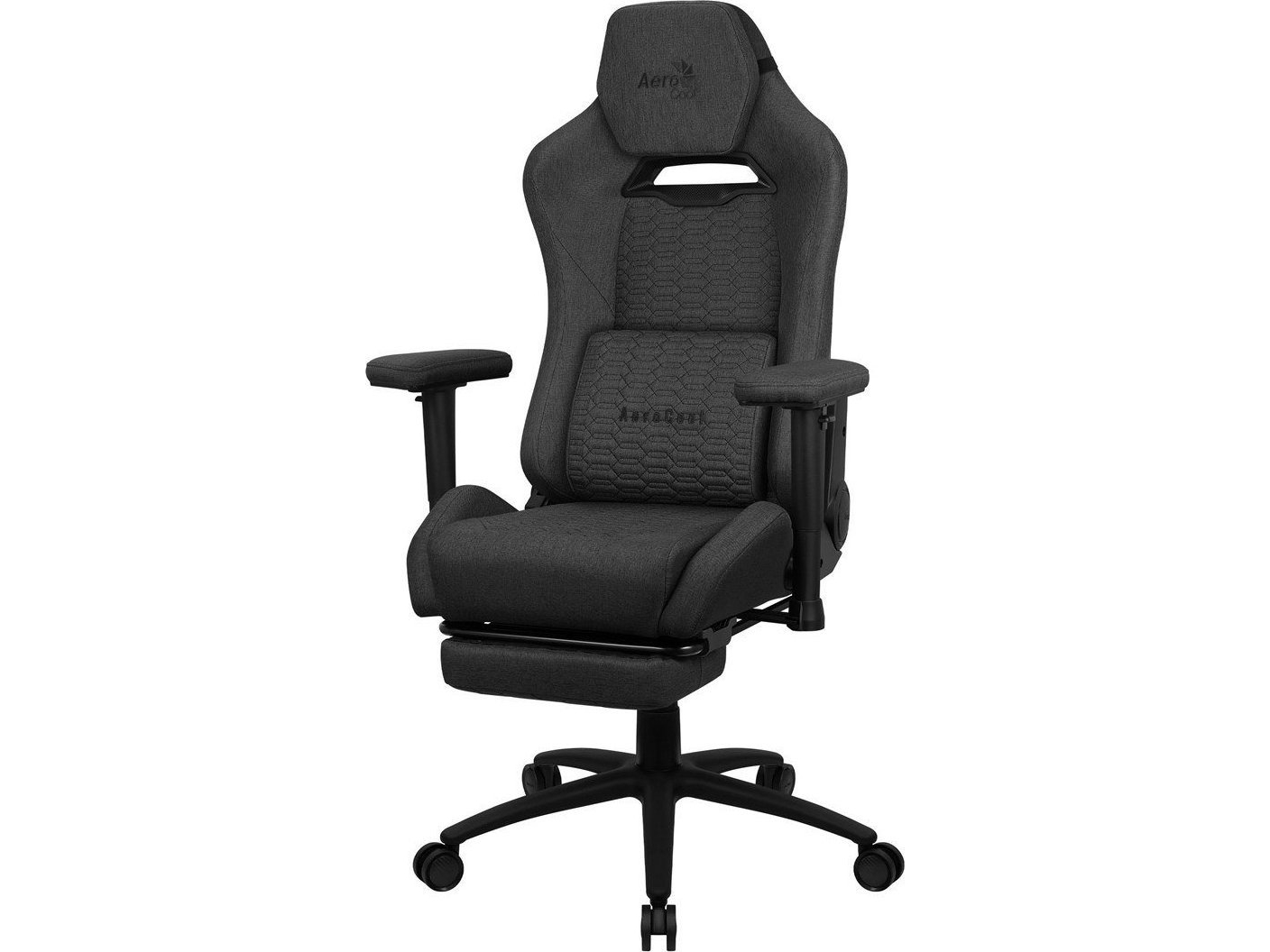 Aerocool Royal Aeroweave, Universal Gaming-Stol, 150 Kg, Polstret Sete, Polstret Rygg, 125 Kg, Sort