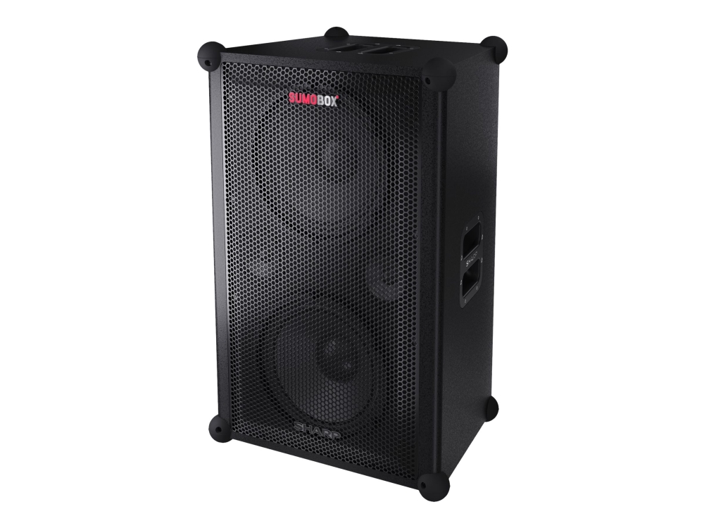 Sharp Sumobox Pro Cp-Ls200 - Høyttaler - 2.0-Kanal - Trådløs - Bluetooth - Appstyrt - 200 Watt - Svart (Grillfarge - Svart)