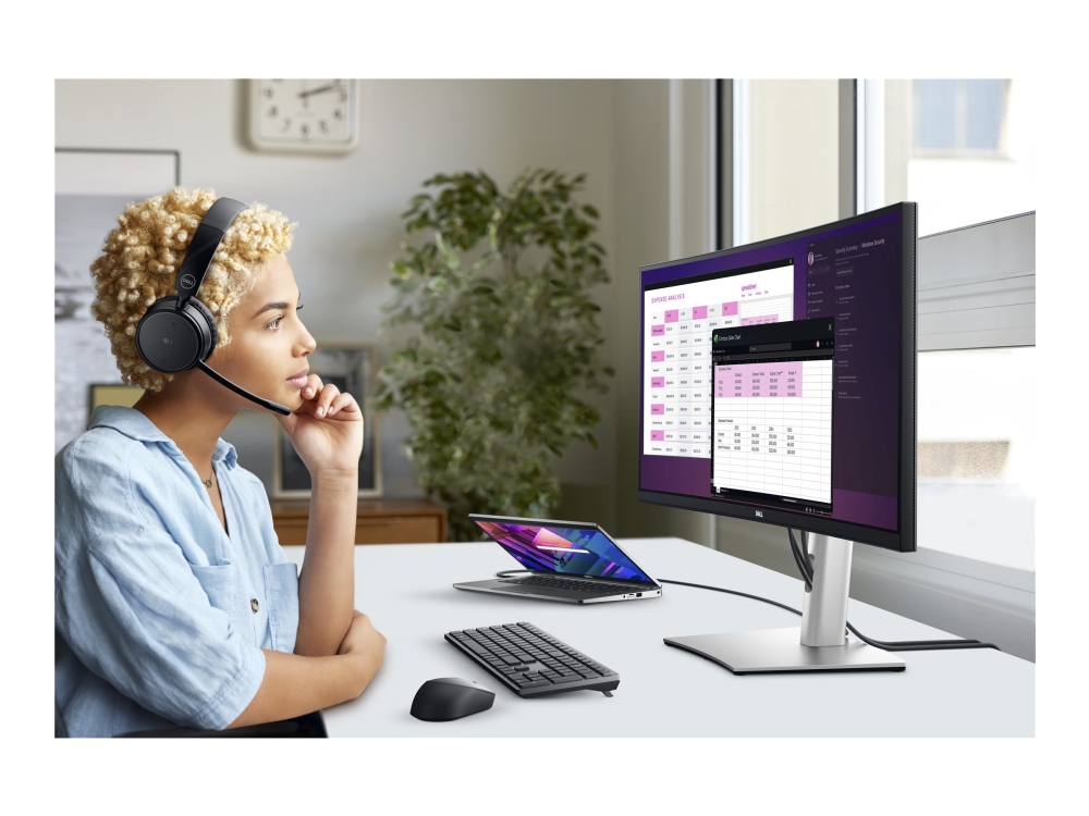 Dell P3424we - Led-Skjerm - Kurvet - 34" (34.14" Synlig) - 3440 X 1440 Wqhd @ 60 Hz - Ips - 300 Cd/M² - 1000:1 - 5 Ms - Hdmi, Displayport, Usb-C - Me