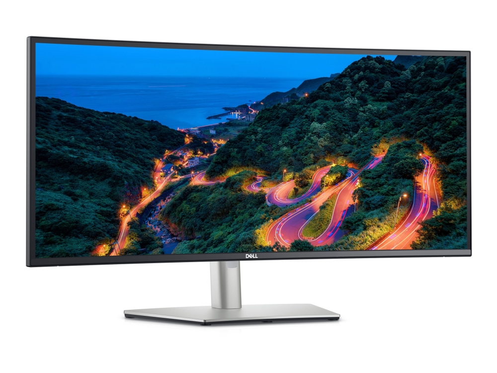 Dell Ultrasharp U3423we - Led-Skjerm - Kurvet - 34.14" - 3440 X 1440 Wqhd @ 60 Hz - Ips Black - 300 Cd/M² - 2000:1 - 5 Ms - 2Xhdmi, Displayport, Usb-