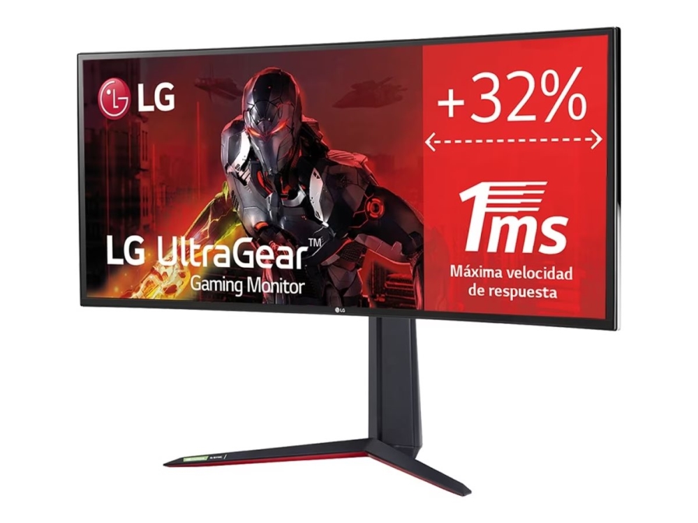 Lg Ultragear 34Gn850p-B - Led-Skjerm - Gaming - Kurvet - 34" (34" Synlig) - 3440 X 1440 Uwqhd @ 144 Hz - Nano Ips - 500 Cd/M² - 1000:1 - Displayhdr 4