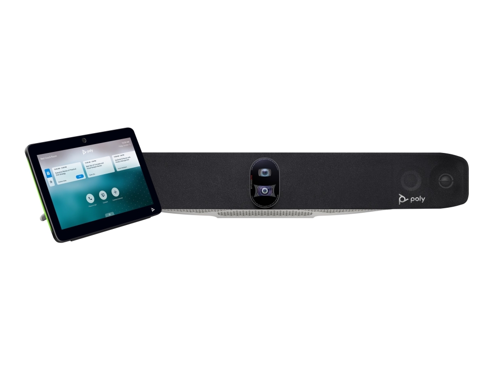 Poly Studio X70 - Alt-I-Ett-Videobar (Videolinje, Poly Tc10-Berøringskontroller) - Zoom Certified, Certified For Microsoft Teams, Google Meet Certifi