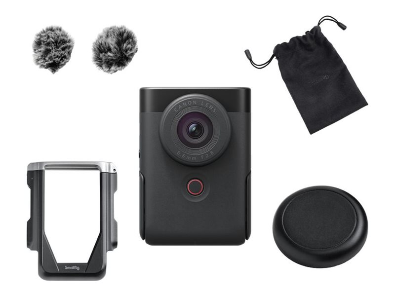 Canon Powershot V10 Vlogging Digitalkamera 15,2 Megapiksler Svart Bildestabilisering, Bluetooth, Integrert Batteri, Full Hd-Video (5947C008)