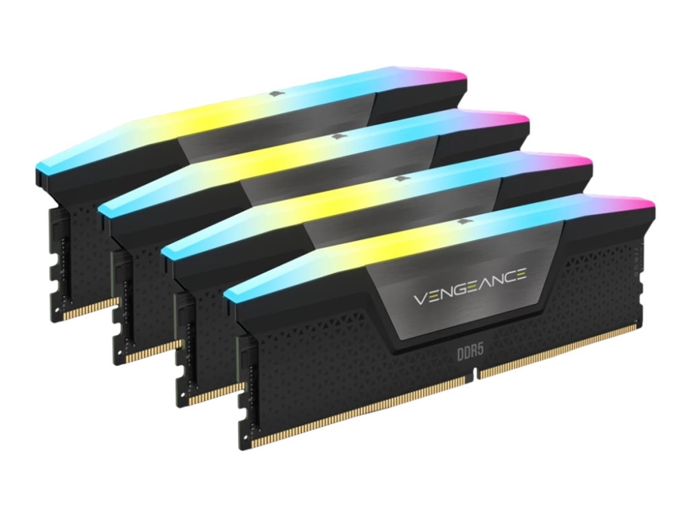 Corsair Vengeance Rgb - Ddr5 - Sett - 192 Gb: 4 X 48 Gb - Dimm 288-Pin - 5200 Mhz / Pc5-41600 - Cl38 - 1.25 V - Svart