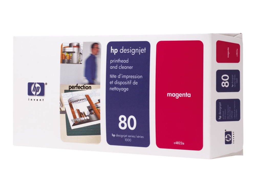 Hp 80 - 17 Ml - Magenta - Skriverhode Med Renser - For Designjet 1050C, 1050C Plus, 1055Cm, 1055Cm Plus