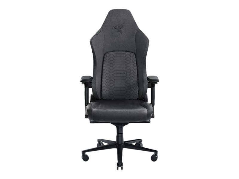 Razer Iskur V2 - Spillestol - Ergonomisk - Armlener - T-Formet - Tipping - Roterende - Plysjtøy - Mørk Grå