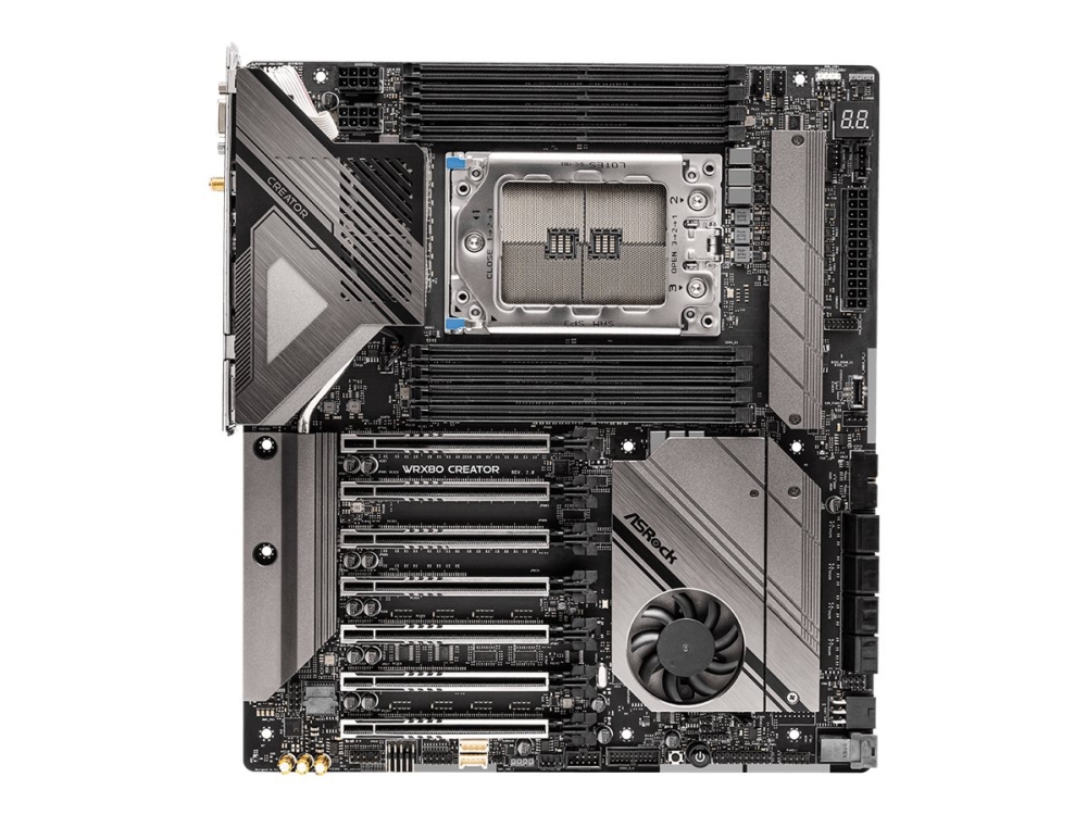 Asrock Wrx80 Creator R2.0 - Hovedkort - Utvidet Atx (E-Atx) - Socket Swrx8 - Amd Wrx80 Chipset - Usb 3.2 Gen 1, Usb 3.2 Gen 2, Usb4 - 10 Gigabit Lan,
