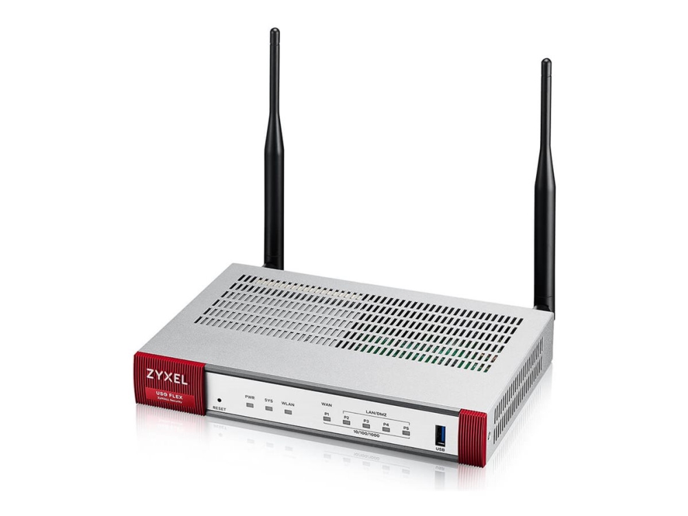 Zyxel Zywall Usg Flex 100Ax - Brannvegg - Med 3-Års Utm Protection Bundle - 4 Porter - 1Gbe - Wi-Fi 6 - 2.4 Ghz, 5 Ghz - Skystyring