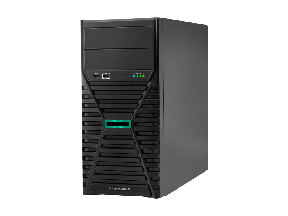 Hpe Proliant Ml30 Gen11 - Server - Tower 4U - 1-Veis - 1 X Xeon E-2434 / Inntil 5 Ghz - Ram 32 Gb - Sata - Hot-Swap 2.5" Brønn(Er) - Ssd 2 X 480 Gb -